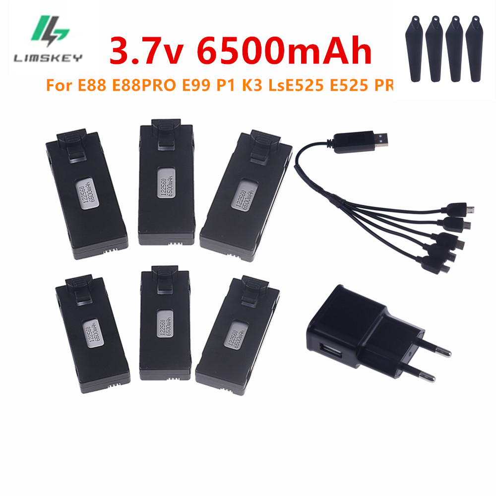 แบตเตอรี่ลิโพ 3.7V 6500mAh พร้ - Eachine Drone E58 บทวิจารณ์และราคา