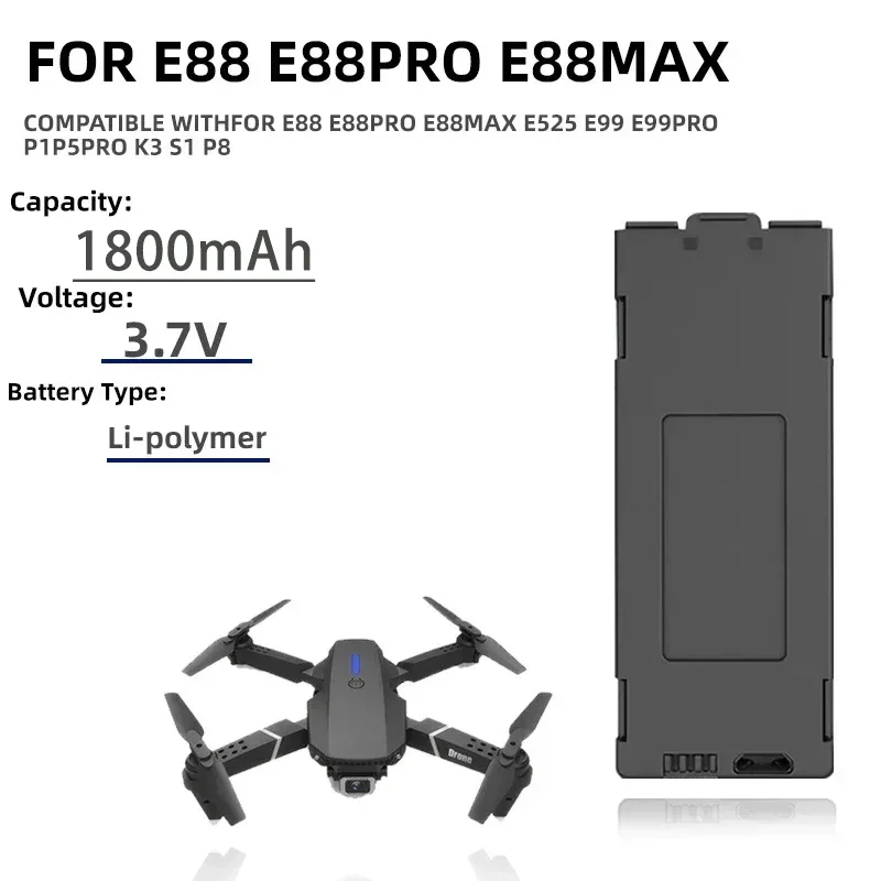 แบตเตอรี่โดรนโปร E99 1-10ชิ้น  - Eachine Drone E58 บทวิจารณ์และราคา