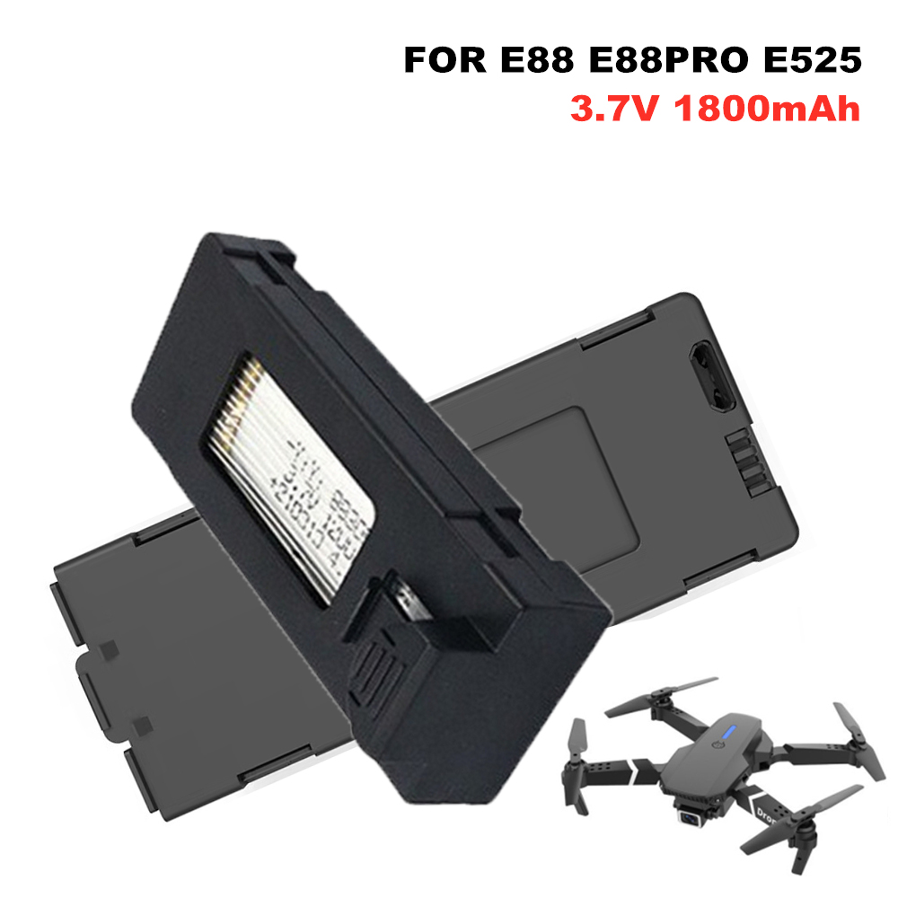 แบตเตอรี่ลิเธียม E88 3.7V 1800 - Eachine Drone E58 บทวิจารณ์และราคา