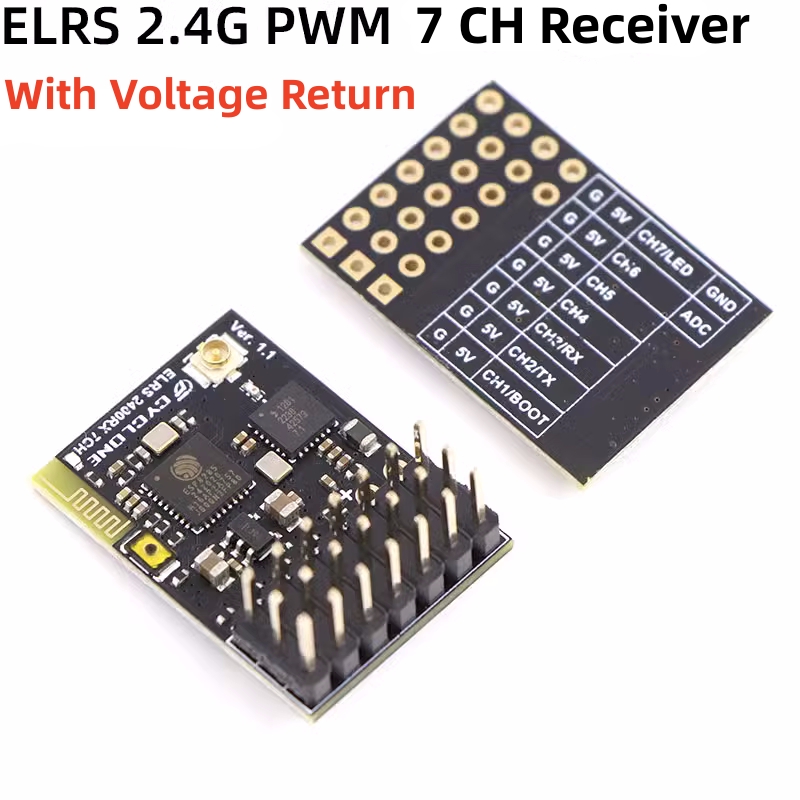 Elrs 2.4G PWM ตัวรับสัญญาณ7CH  - Fpv Drone Flight Controller บทวิจารณ์และราคา